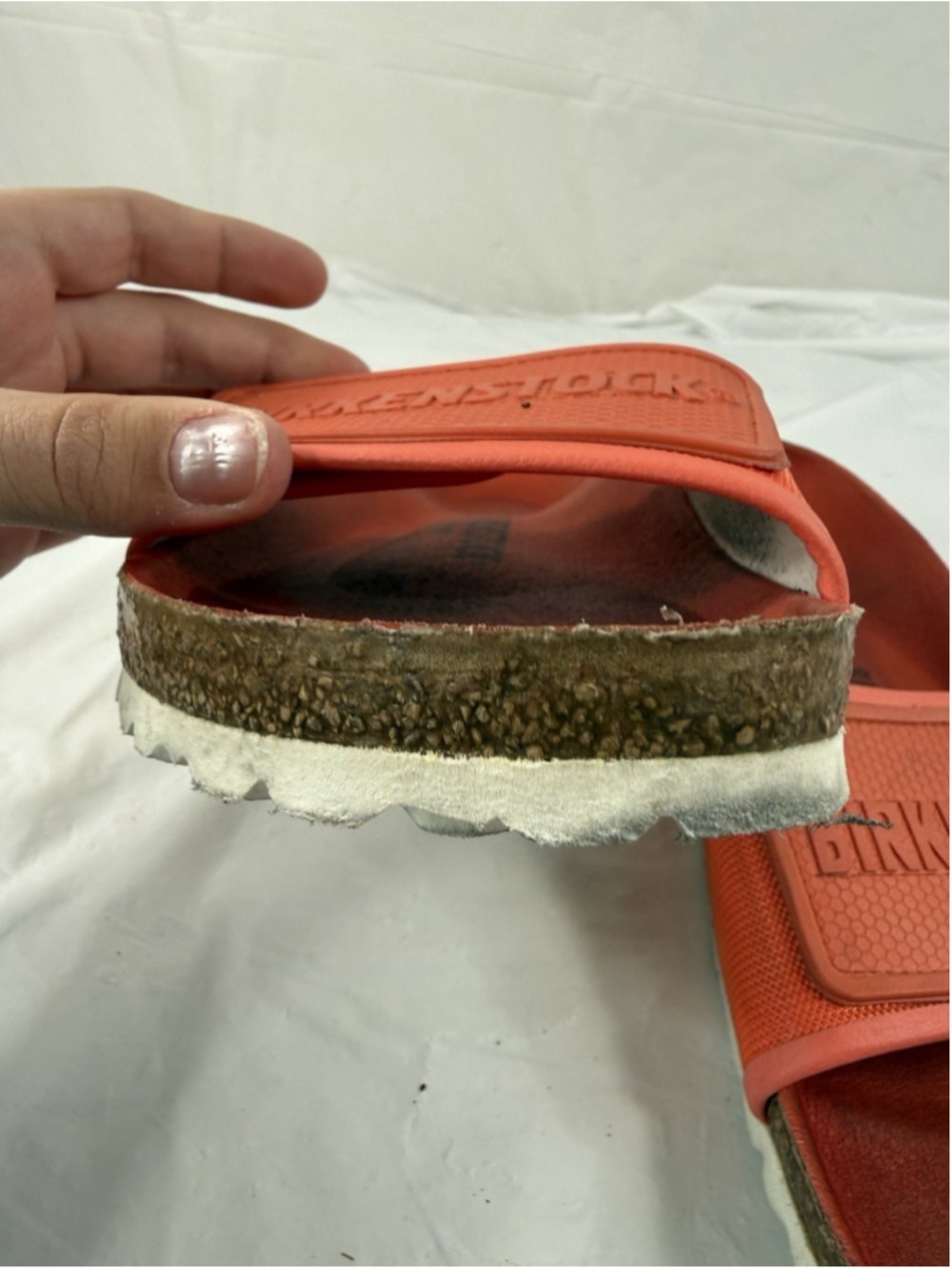 Birkenstock Tema One Strap Coral Women Sandals Sz 42 - Picture 11 of 15